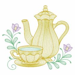 Rippled Tea Time 3(Sm) machine embroidery designs