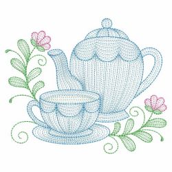 Rippled Tea Time 3 02(Lg) machine embroidery designs