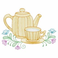 Rippled Tea Time 3 05(Lg) machine embroidery designs