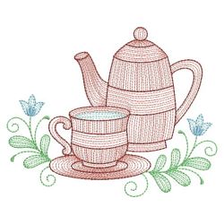 Rippled Tea Time 3 09(Lg) machine embroidery designs