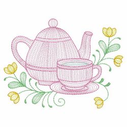 Rippled Tea Time 3 10(Lg) machine embroidery designs