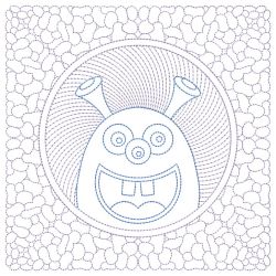 Trapunto Little Monster Quilt 02(Md)