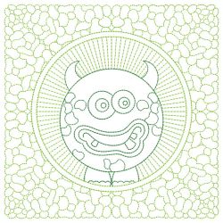 Trapunto Little Monster Quilt 03(Md)
