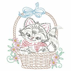 Vintage Basket Of Critters(Md) machine embroidery designs