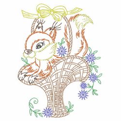 Vintage Basket Of Critters 05(Lg) machine embroidery designs