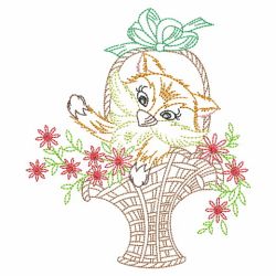 Vintage Basket Of Critters 09(Lg) machine embroidery designs