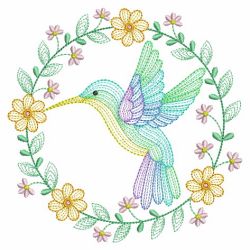 Hummingbird Wreath 09(Lg) machine embroidery designs