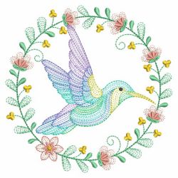 Hummingbird Wreath 10(Sm) machine embroidery designs