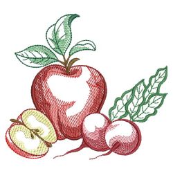 Fruit And Veggie 06(Md) machine embroidery designs
