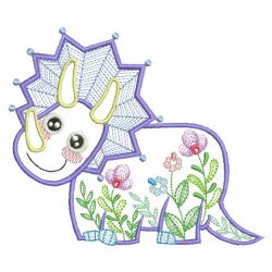 Floral Dinosaurs 02(Sm) machine embroidery designs