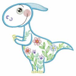 Floral Dinosaurs 03(Sm) machine embroidery designs