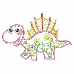 Floral Dinosaurs 06(Sm) machine embroidery designs