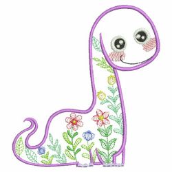 Floral Dinosaurs 09(Md) machine embroidery designs