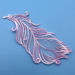 Organza Feathers 01 machine embroidery designs