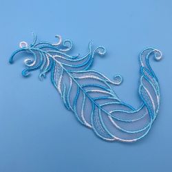 Organza Feathers 02 machine embroidery designs