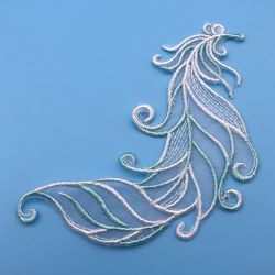 Organza Feathers 06 machine embroidery designs