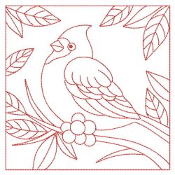 Redwork Birds Quilt(Sm) machine embroidery designs