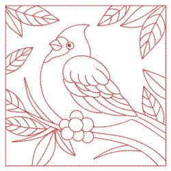 Redwork Birds Quilt(Sm) machine embroidery designs