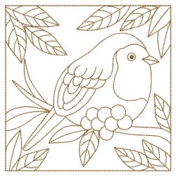 Redwork Birds Quilt 03(Sm)