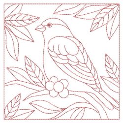 Redwork Birds Quilt 05(Md)