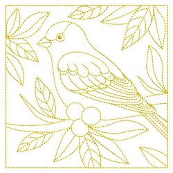 Redwork Birds Quilt 07(Sm) machine embroidery designs