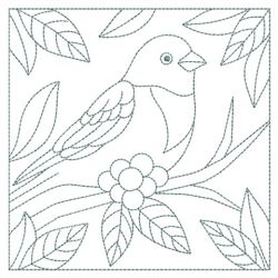 Redwork Birds Quilt 08(Sm) machine embroidery designs