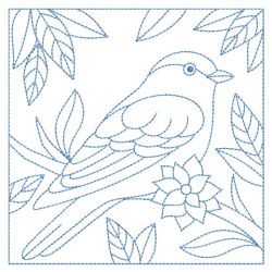 Redwork Birds Quilt 09(Md)