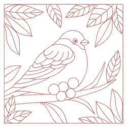 Redwork Birds Quilt 10(Md) machine embroidery designs