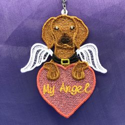 FSL Angel Dog Ornaments 03