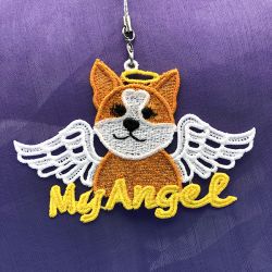 FSL Angel Dog Ornaments 05 machine embroidery designs