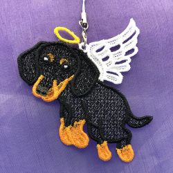 FSL Angel Dog Ornaments 07 machine embroidery designs