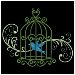 Filigree Birdcage 06(Lg) machine embroidery designs