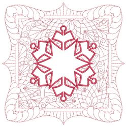 Trapunto Applique Christmas Quilt 06(Sm)