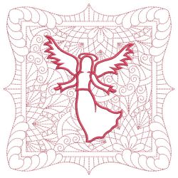 Trapunto Applique Christmas Quilt 13(Lg)