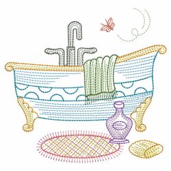 Vintage Bathtub(Lg) machine embroidery designs