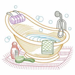 Vintage Bathtub 04(Sm) machine embroidery designs