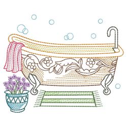 Vintage Bathtub 07(Sm) machine embroidery designs