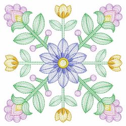 Blooming Garden Quilt 04(Md) machine embroidery designs