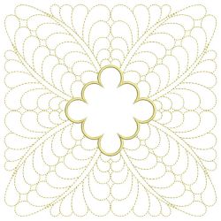 Trapunto Applique Feather Quilt(Lg) machine embroidery designs