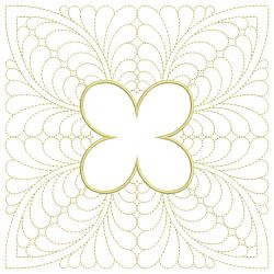 Trapunto Applique Feather Quilt 03(Lg)