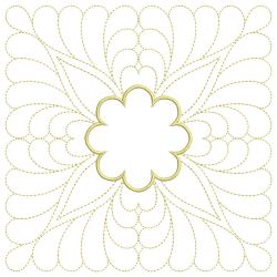 Trapunto Applique Feather Quilt 08(Lg)