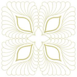 Trapunto Applique Feather Quilt 09(Lg)