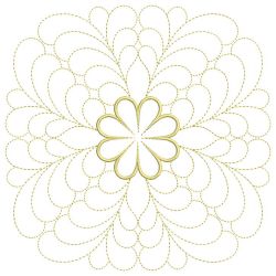 Trapunto Applique Feather Quilt 10(Lg)