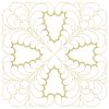 Trapunto Applique Feather Quilt 04(Md)