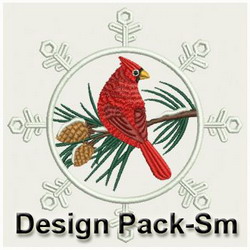 Winter Cardinal machine embroidery designs