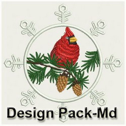 Winter Cardinal machine embroidery designs