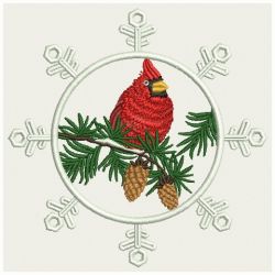 Winter Cardinal 01 machine embroidery designs