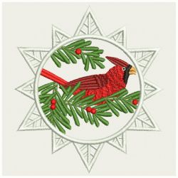 Winter Cardinal 10 machine embroidery designs