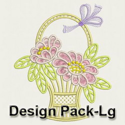 Elegant Flowers machine embroidery designs