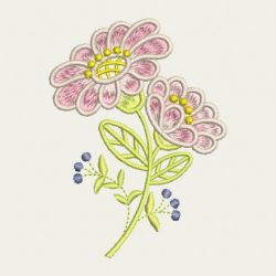 Elegant Flowers 01 machine embroidery designs